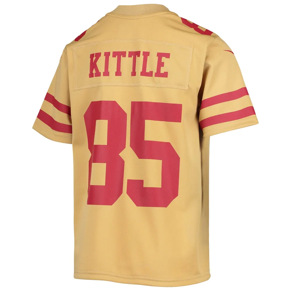 Nike Youth Nike George Kittle Gold San Francisco 49ers Inverted Team Game  Jersey