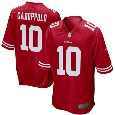 Maillot de match Nike Jimmy Garoppolo Scarlet San Francisco 49ers pour jeunes