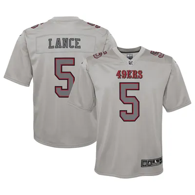 San Francisco 49ers Nike Game Alternate Jersey - Black - Trey Lance - Youth