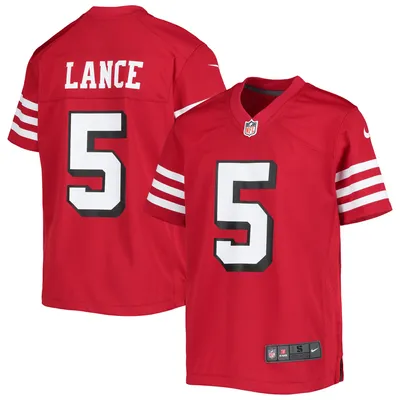 Nike Youth Nike Trey Lance Scarlet San Francisco 49ers Game Jersey