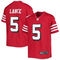 Men's Nike Trey Lance Scarlet San Francisco 49ers Alternate Vapor Limited Jersey in Red