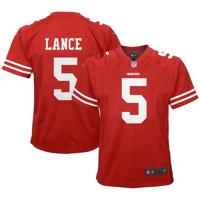 Nike Youth Nike Trey Lance Scarlet San Francisco 49ers Game Jersey