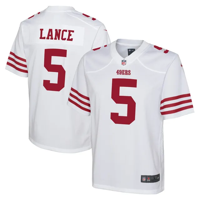 Men's Nike Trey Lance Scarlet San Francisco 49ers Alternate Vapor Limited Jersey Size: Extra Large