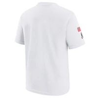 Youth Nike White San Francisco 49ers 2024 Salute To Service T-Shirt