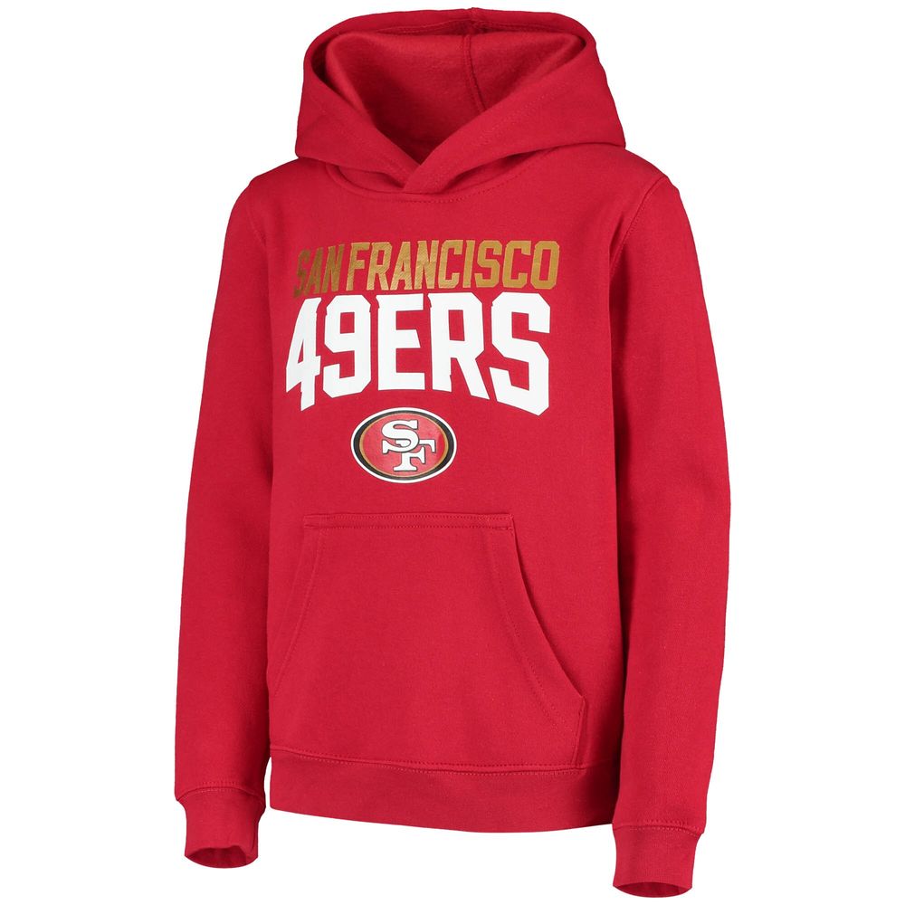 Outerstuff Youth Scarlet/Heathered Gray San Francisco 49ers Fan Flare Pullover  Hoodie & Pants Set