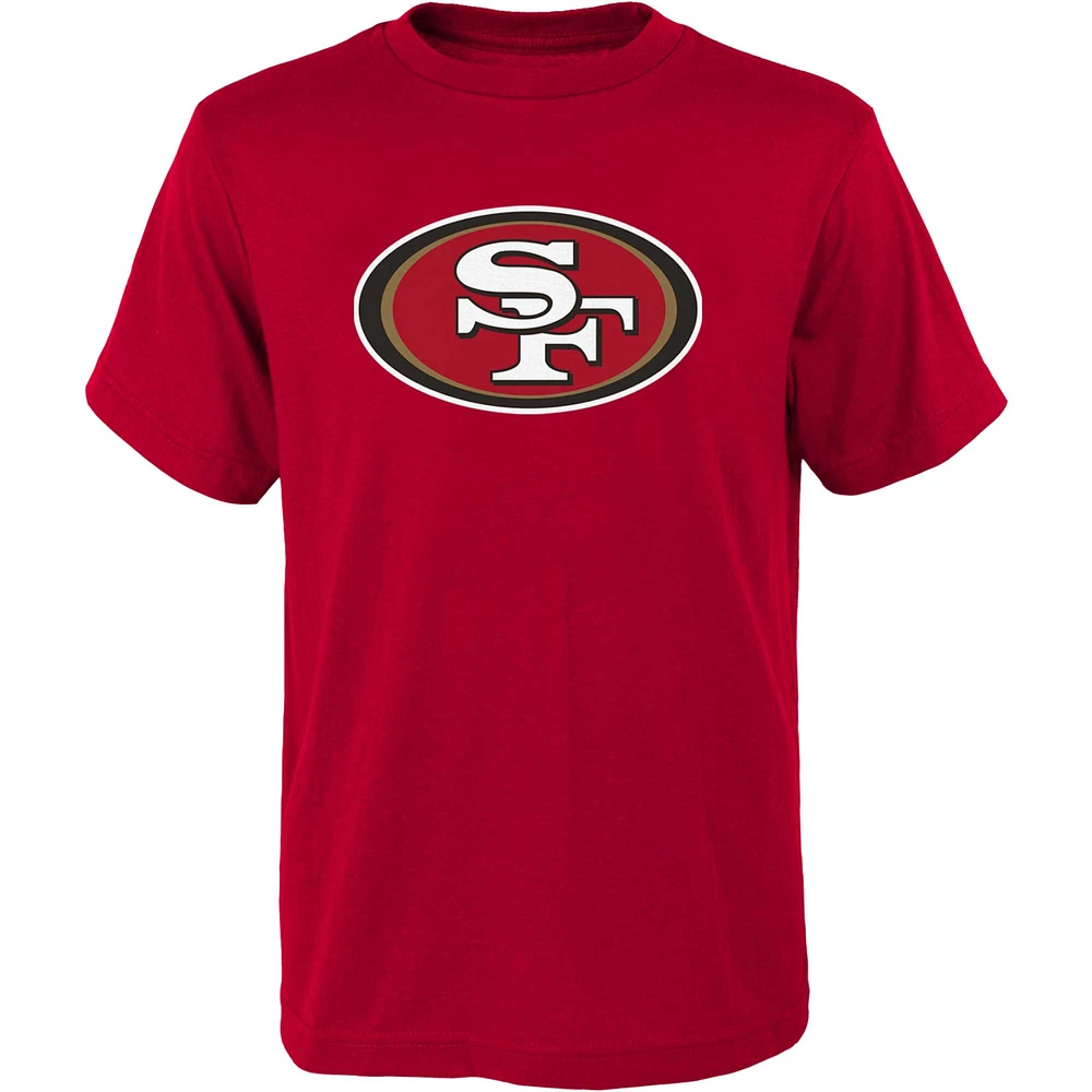 T-shirt à logo primaire Scarlet San Francisco 49ers pour jeune