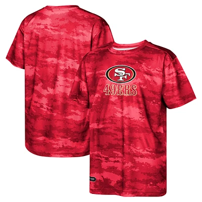 T-shirt de mêlée Scarlet San Francisco 49ers pour jeunes