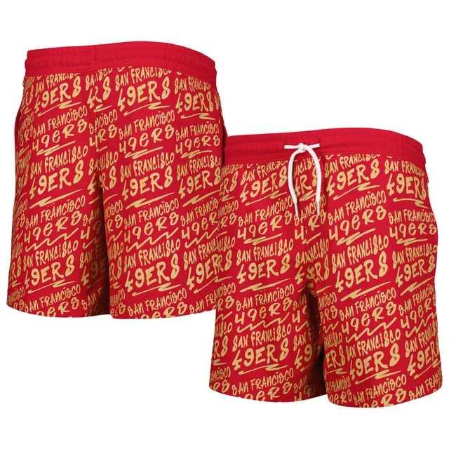 Lids San Francisco 49ers Pro Standard Ombre Mesh Shorts - Scarlet/Black