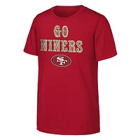 T-shirt local Team Spirit des 49ers de San Francisco pour jeunes Scarlet