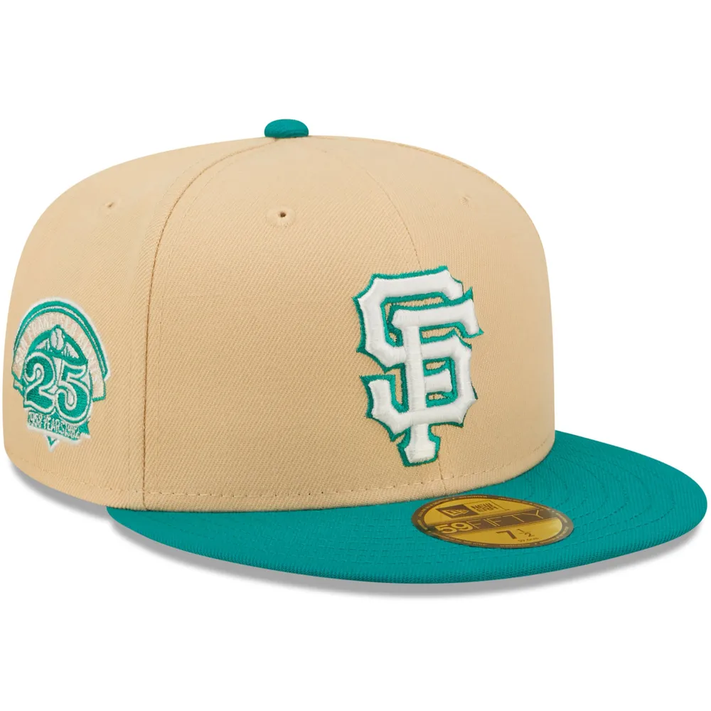 Casquette ajustée 59FIFTY San Francisco Giants Mango Forest New Era pour homme, naturel/bleu sarcelle