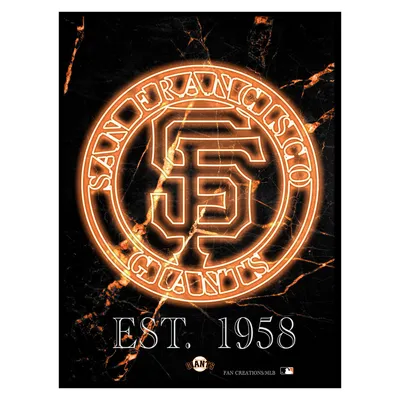 Black San Diego Padres 12'' x 16'' Personalized Framed Neon Tavern Print