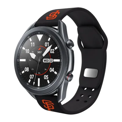 San Francisco Giants 22mm Samsung Compatible Watch Band - Black