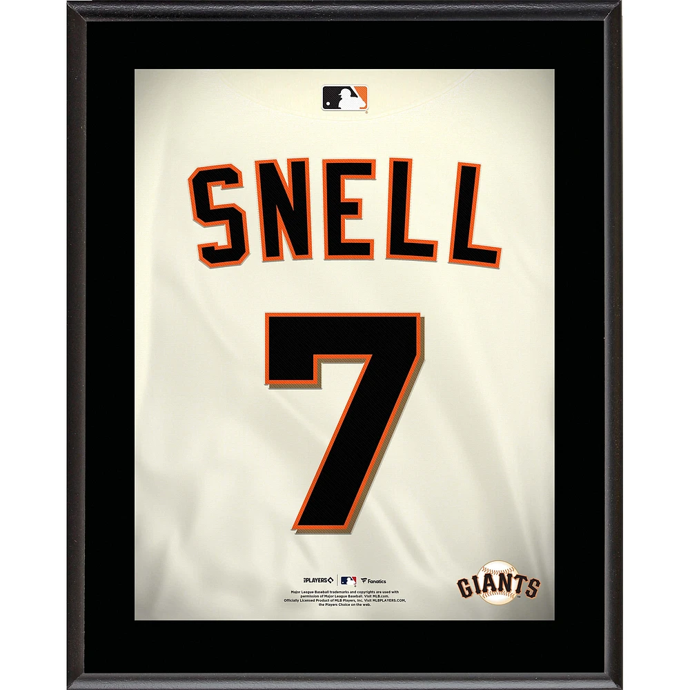 Blake Snell San Francisco Giants 10.5" x 13" Jersey Number Sublimated Player Plaque
