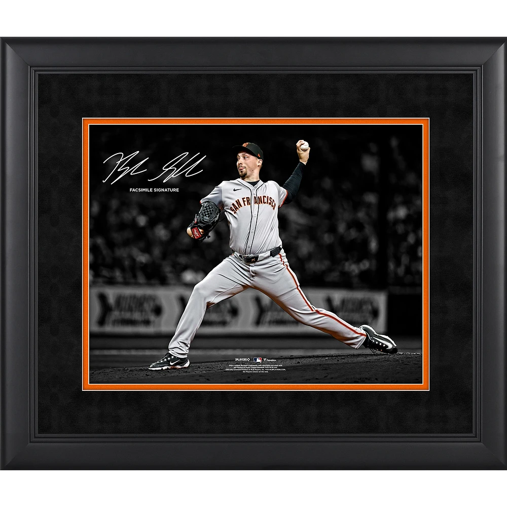 Blake Snell San Francisco Giants Facsimile Signature Framed 11" x 14" Spotlight Photograph
