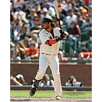 Brandon Crawford San Francisco Giants Unsigned Prepares to Bat Vertical Photograph