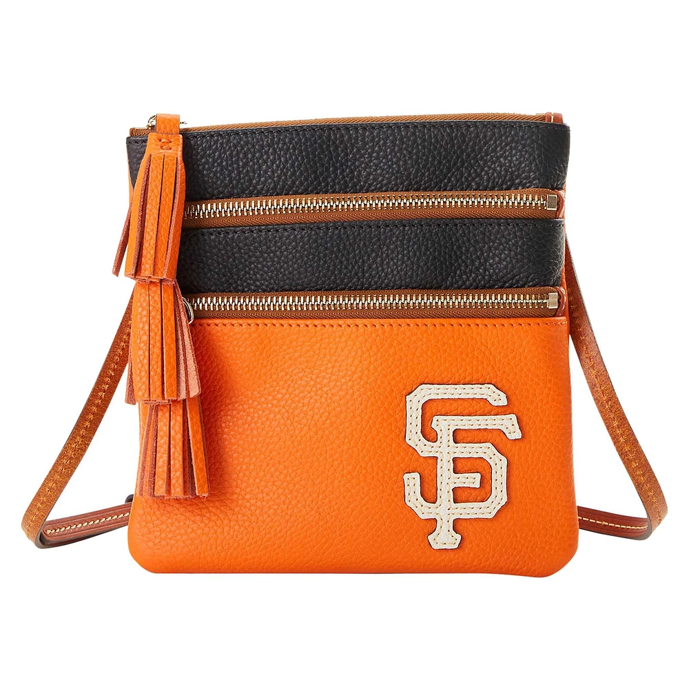 Dooney & Bourke San Francisco Giants Infield Sac à main à bandoulière triple fermeture éclair