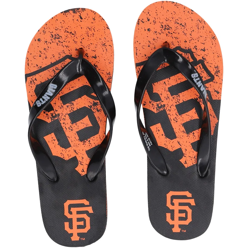 Lids San Francisco 49ers FOCO Color Pop Flip Flop Sandals