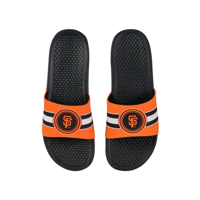 San Francisco Giants FOCO Stripe Raised Slide Sandals
