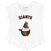 Tiny Turnip San Francisco Giants Women's White Girl Teddy T-Shirt