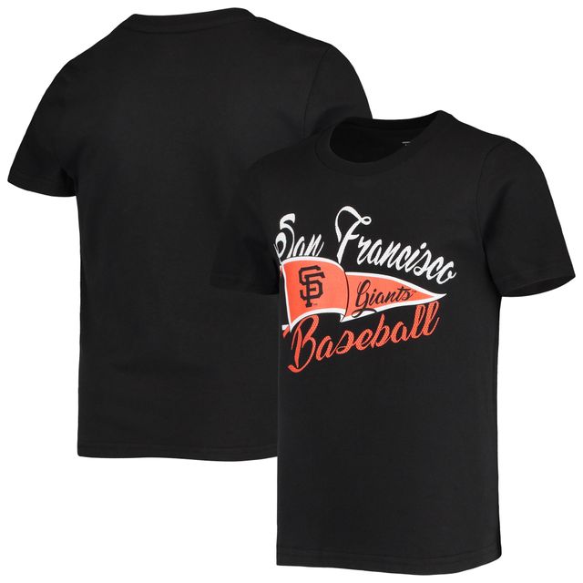 T-shirt noir pour jeunes filles de l'équipe des Giants San Francisco Fly The Flag