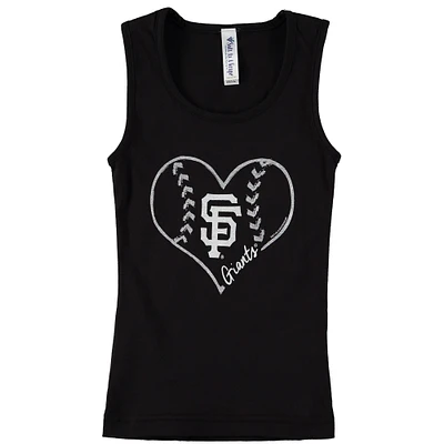 San Francisco Giants Soft as a Grape Youth Cotton Tank Top - Black