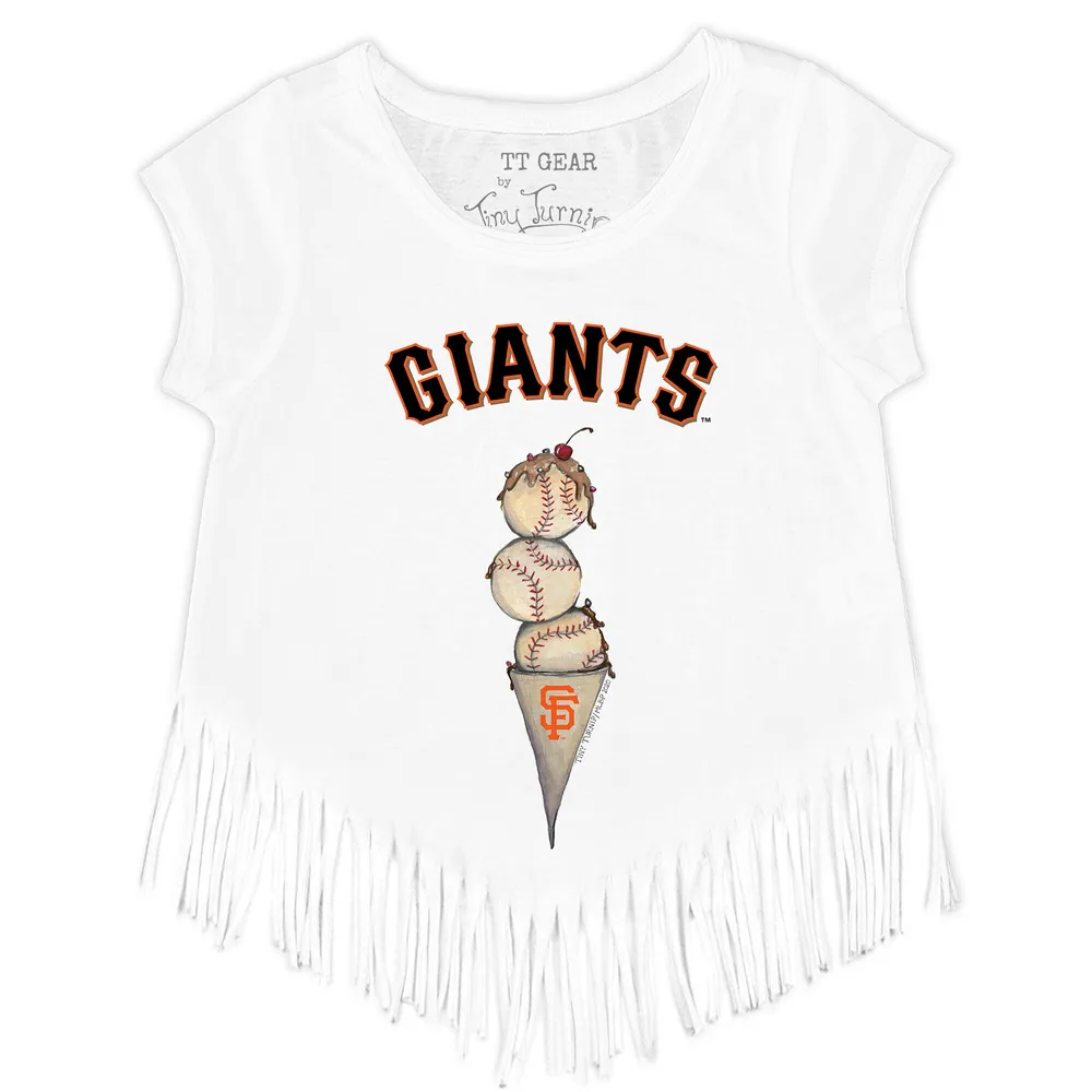 Lids San Francisco Giants New Era Women's Baby Jersey Cropped Long