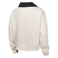 Girls Youth White San Francisco Giants Ballpark Hit Collared V-Neck Pullover Sweatshirt
