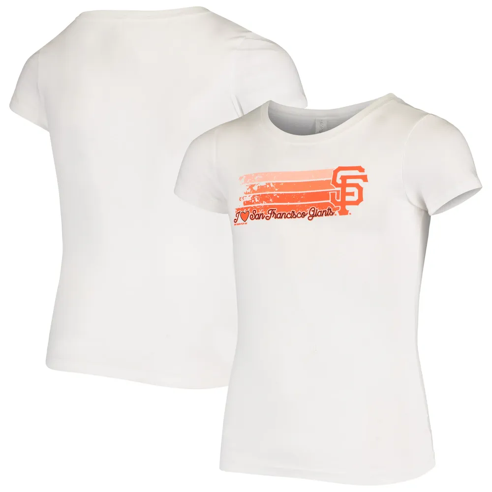 Lids San Francisco Giants Youth V-Neck T-Shirt - White/Black