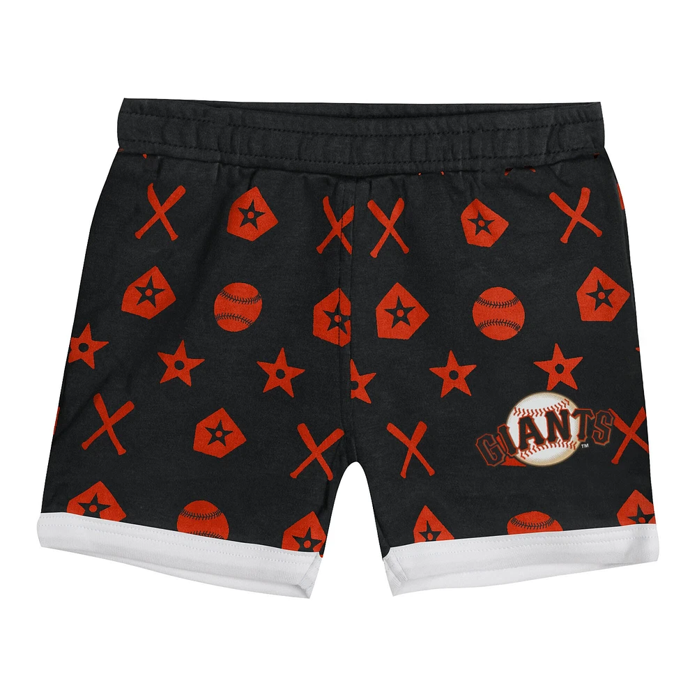Ensemble de couvre-couches pour bébé noir San Francisco Giants On Deck 2 pièces