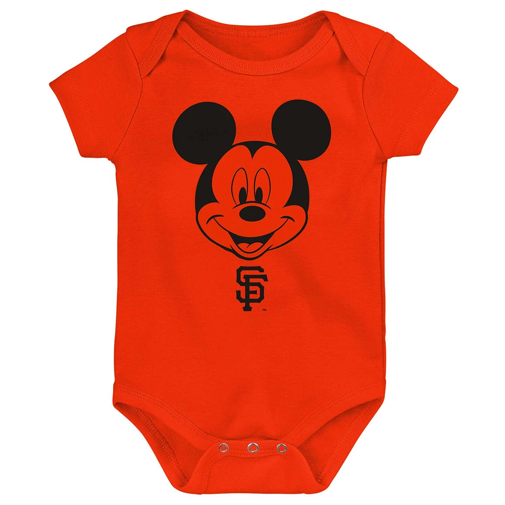 Infant San Francisco Giants Three-Pack Winning Team Bodysuit Set