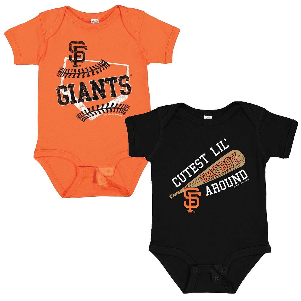 Infant Soft as a Grape San Francisco Giants 2-Pack Bodysuit Set