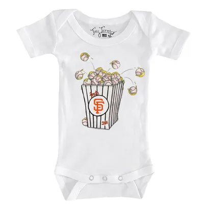 San Francisco Giants Tiny Turnip Infant Popcorn Bodysuit - White