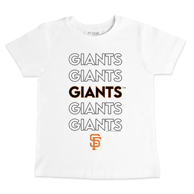 Lids San Francisco Giants Tiny Turnip Youth Nacho Helmet T-Shirt - White