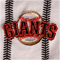 Infant White San Francisco Giants Pinstripe Power Hitter Romper