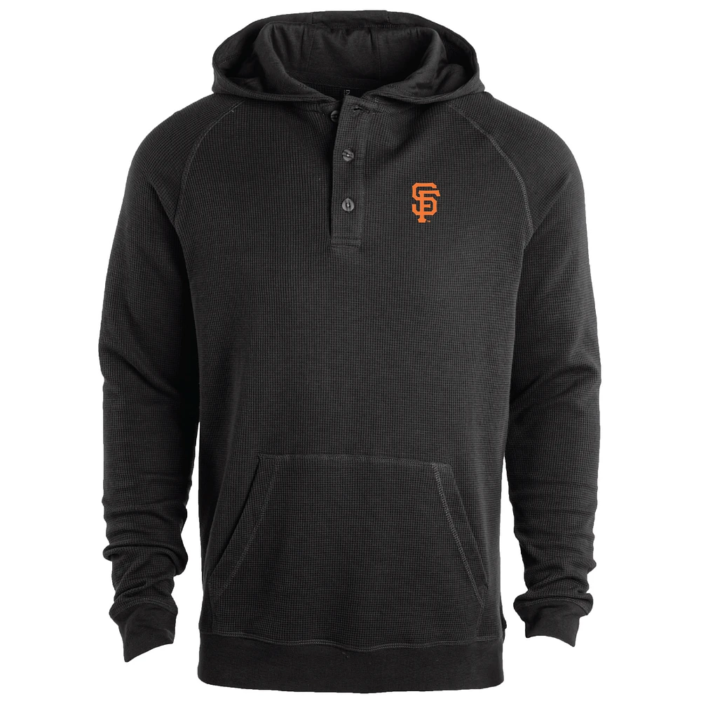 Sweat à capuche léger manches raglan noir Dunbrooke pour homme des San Francisco Giants Montana