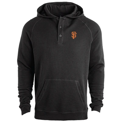 Sweat à capuche léger manches raglan noir Dunbrooke pour homme des San Francisco Giants Montana