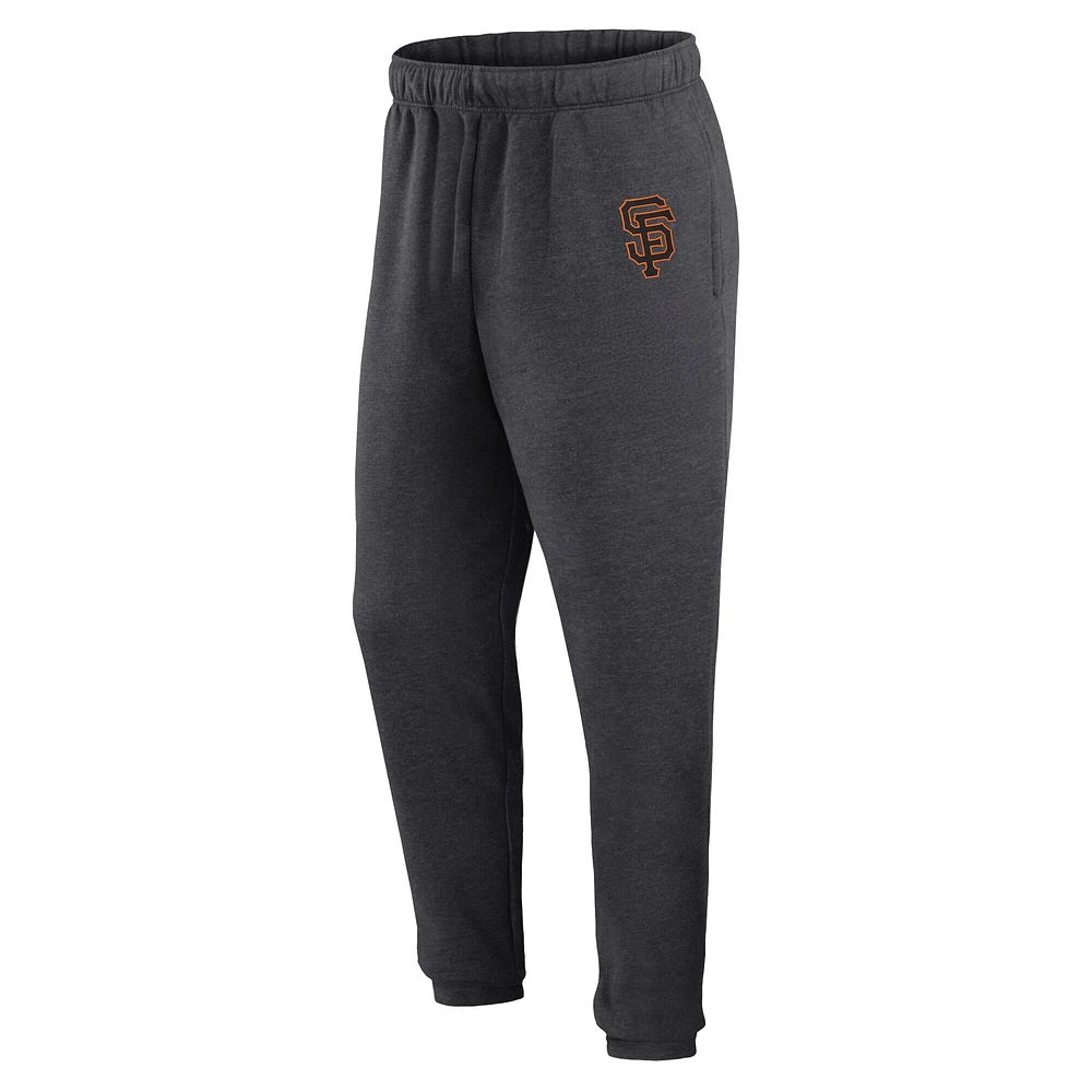 Pantalon de jogging en polaire pour homme Fanatics Heather Charcoal San Francisco Giants
