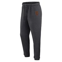 Pantalon de jogging en polaire pour homme Fanatics Heather Charcoal San Francisco Giants