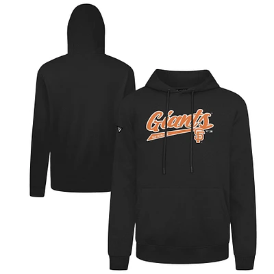 Sweat à capuche en polaire noir Levelwear San Francisco Giants Podium pour homme