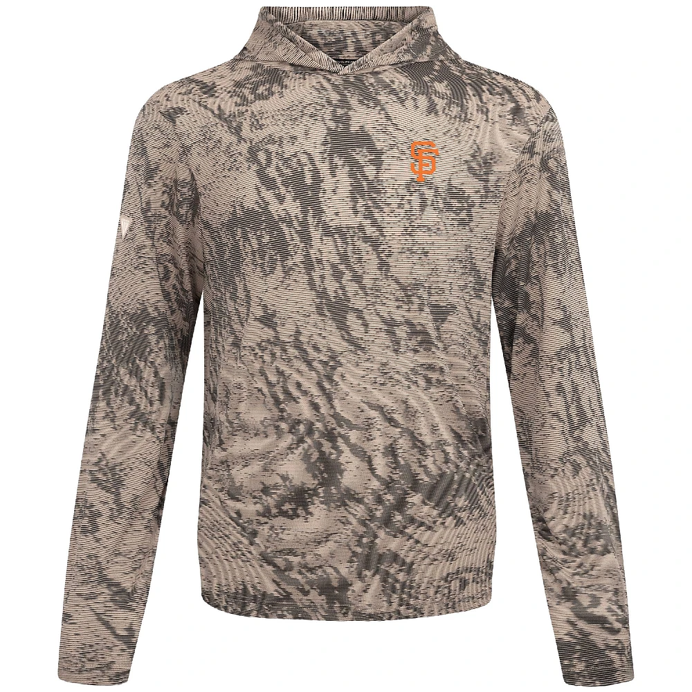 Men's Levelwear  Tan San Francisco Giants Insignia Lightweight Long Sleeve Hooded T-Shirt