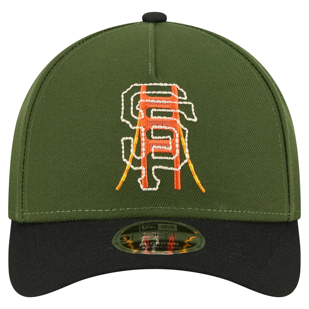 Men's New Era Dark Green San Francisco Giants City Feature 9FORTY A-Frame Adjustable Hat