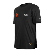 Men's New Era x Felt  Black San Francisco Giants T-Shirt