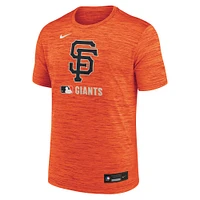 T-shirt Nike orange San Francisco Giants Authentic Collection Velocity Performance pour homme