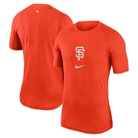 Men's Nike  Orange San Francisco Giants City Connect Performance Raglan Base Layer Top
