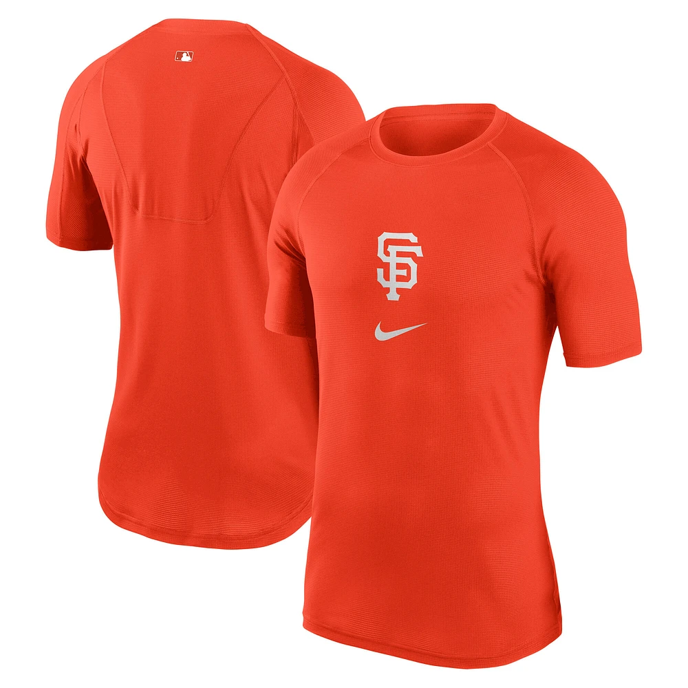 Men's Nike Orange San Francisco Giants City Connect Performance Raglan Base Layer Top