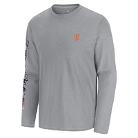 Men's Tommy Bahama  Gray San Francisco Giants Tropic Curveball Lux Long Sleeve T-Shirt