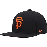 Men's '47 Black San Francisco Giants 2014 World Series Sure Shot Captain Snapback Hat