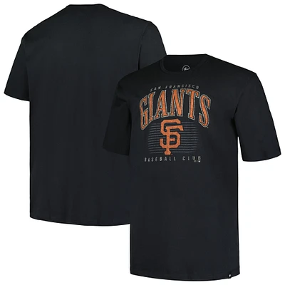 T-shirt noir à double en-tête '47 des Giants de San Francisco pour hommes