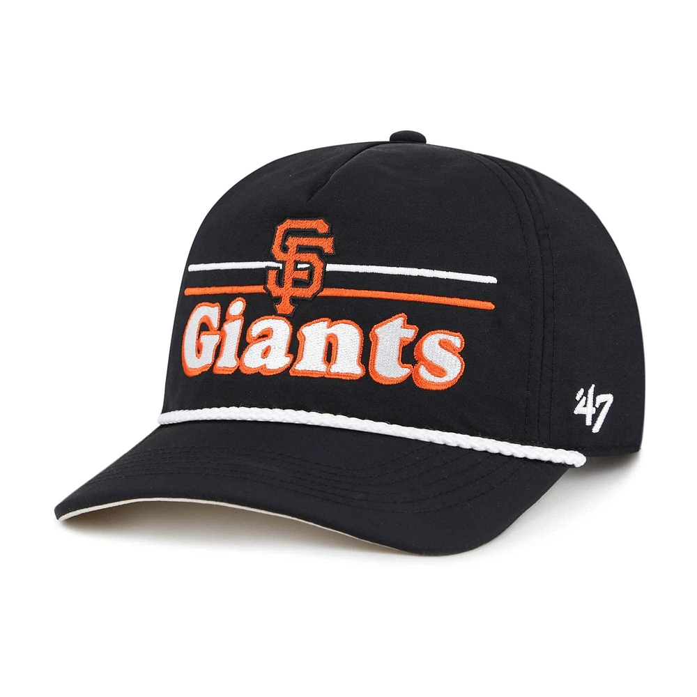 Casquette ajustable Campscape Hitch noire '47 pour homme des Giants de San Francisco