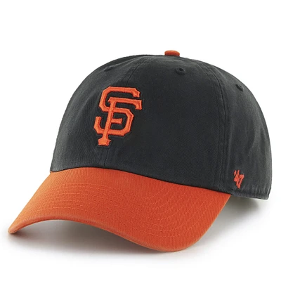 Men's '47 Black/ San Francisco Giants Clean Up Adjustable Hat